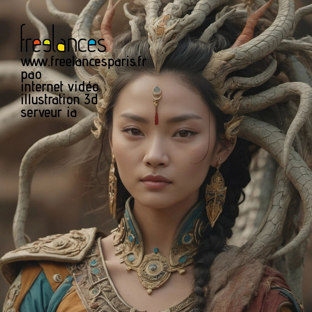 Pao mise en page internet vidéo illustration 3d serveur IA générative AI freelance paris studio de création magazines 8lh4efg0